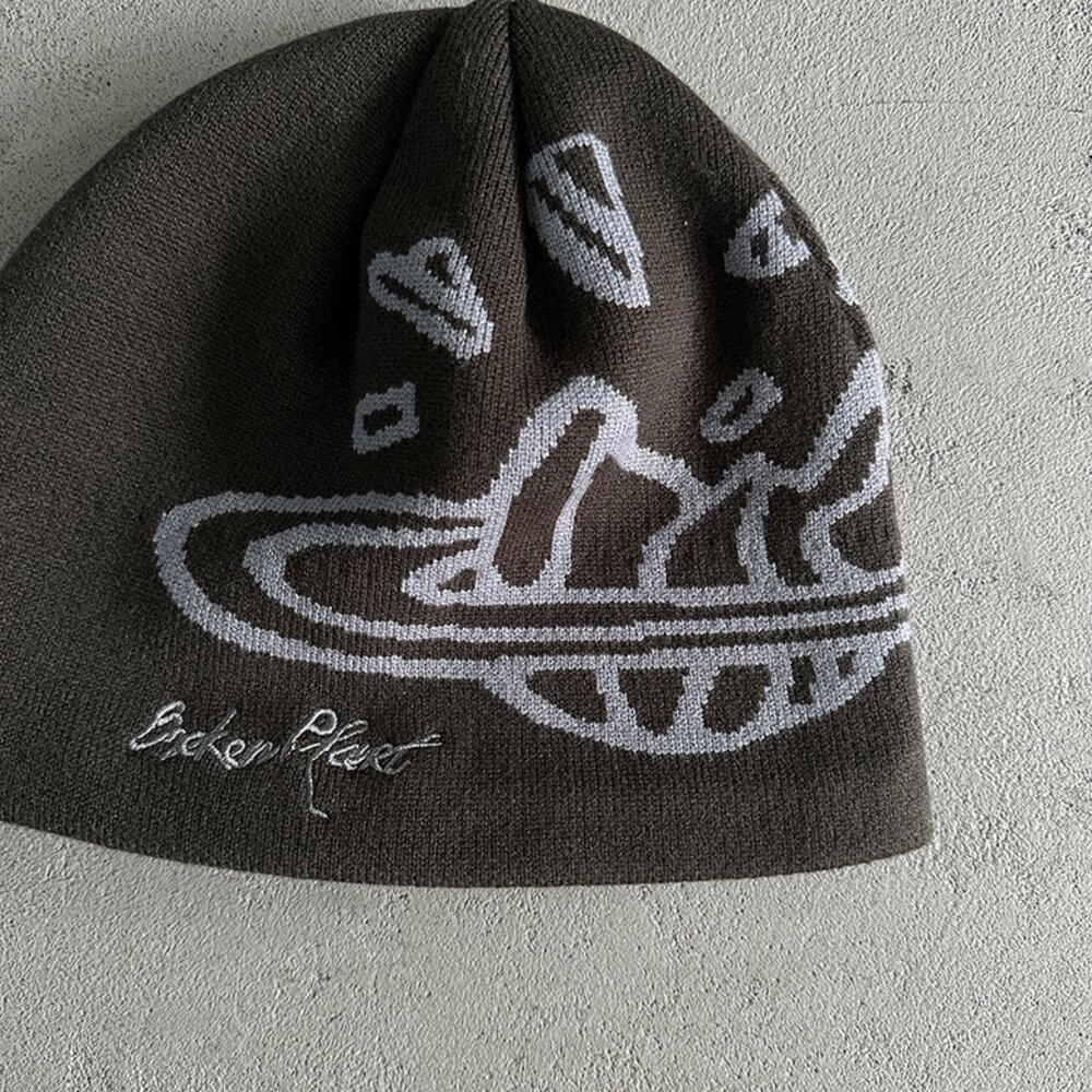 Broken Planet Outer Space Beanie Brown - image 3